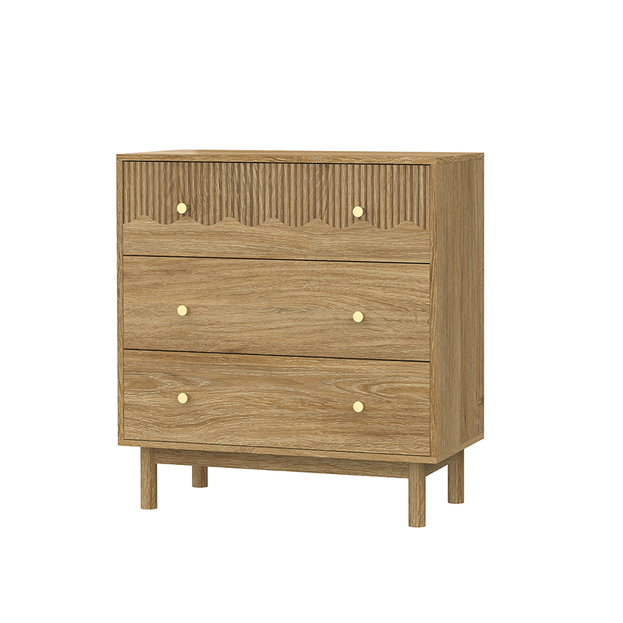 Calm Grain 3-Drawer Cabinet